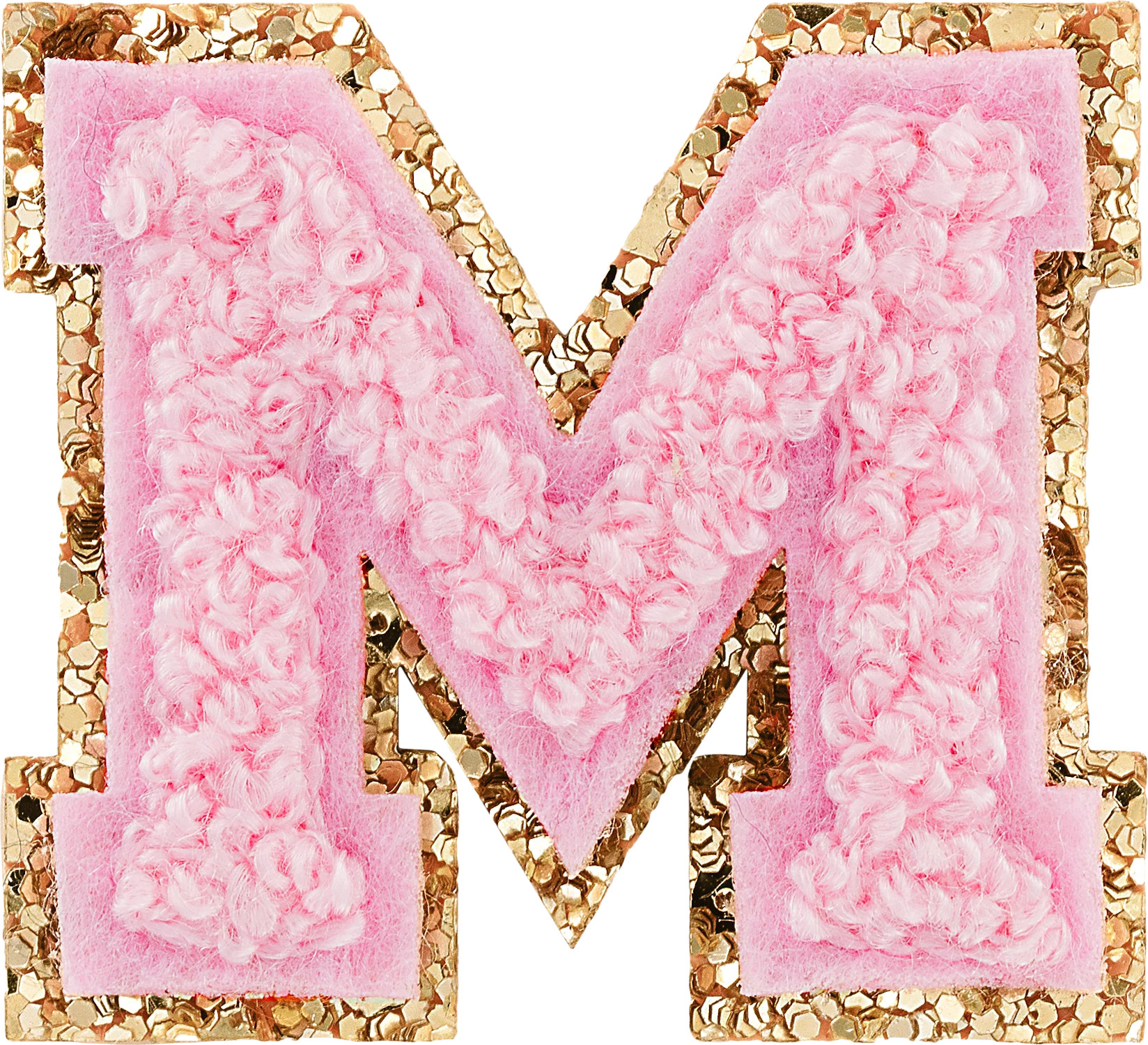Flamingo Mini Glitter Varsity Letter Patch | Stoney Clover Lane Patches | Stoney Clover Lane