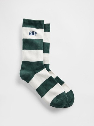 Rugby Stripe Logo Crew Socks | Gap (US)
