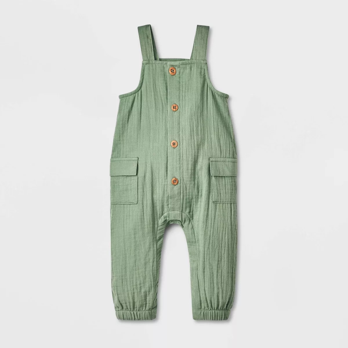 Baby Boys' Cargo Dungaree Romper - Cat & Jack™ Green | Target