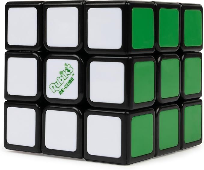 Rubik's Re-Cube, The Original 3x3 Cube Made with 100% Recycled Plastic 3D Puzzle Fidget Cube Stre... | Amazon (US)