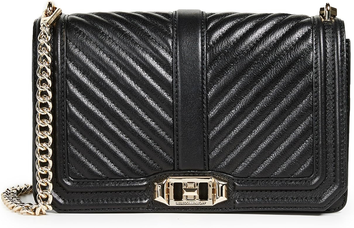 Rebecca Minkoff Chevron Quilted Love Crossbody | Amazon (US)