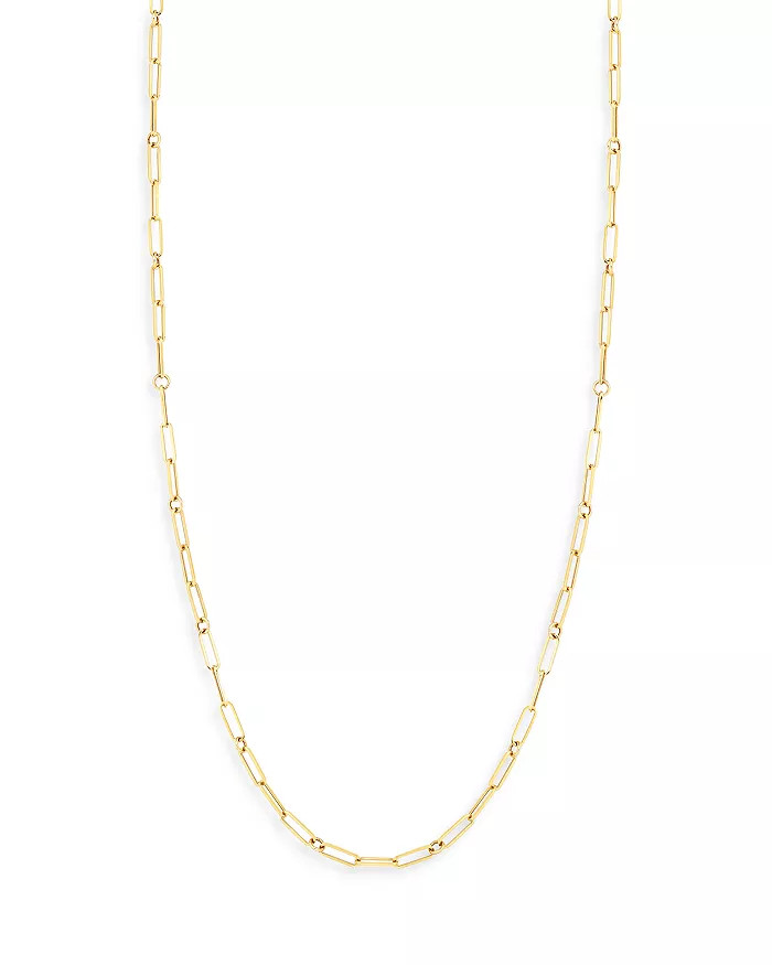 18K Yellow Gold Paperclip Link Chain Necklace | Bloomingdale's (US)