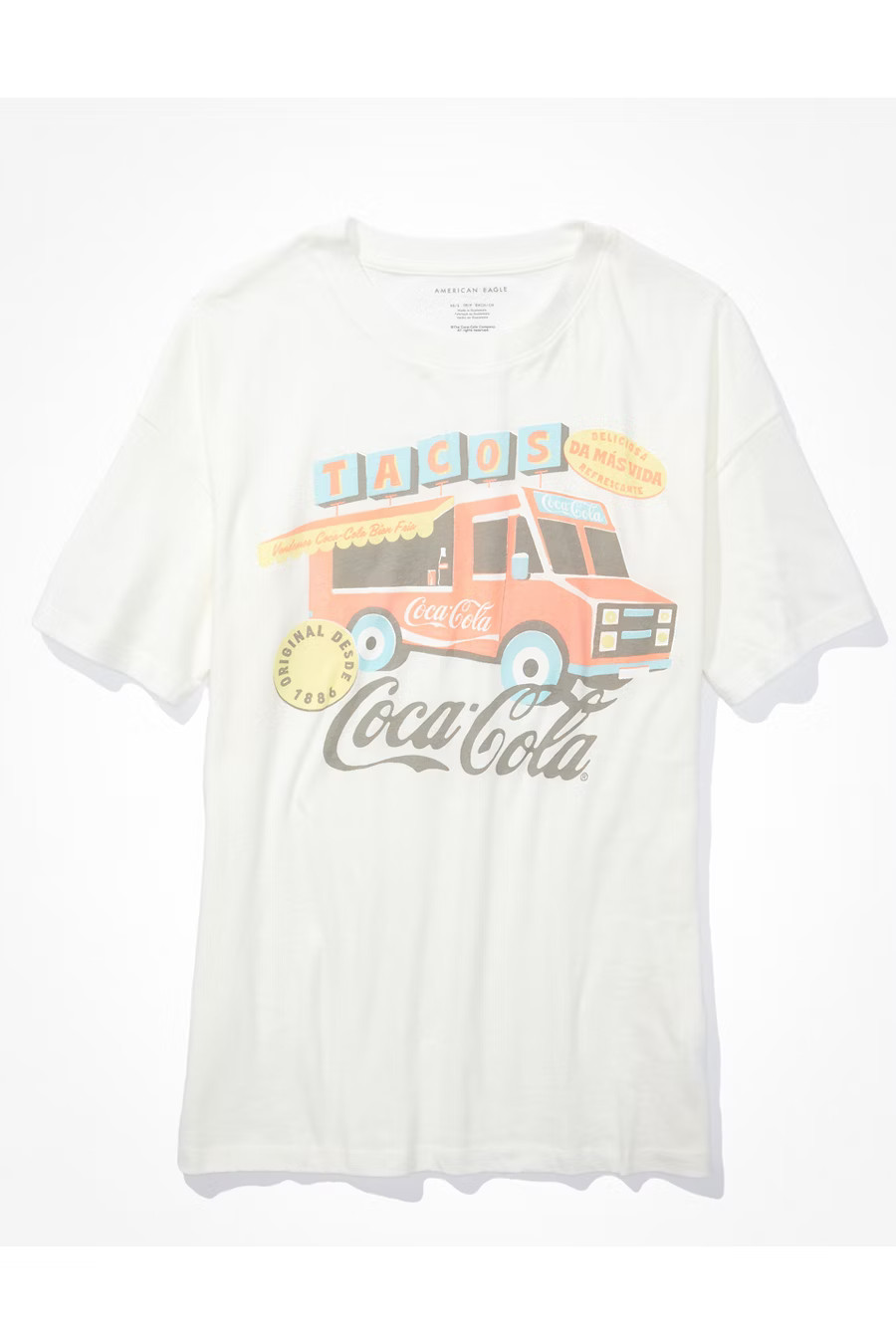 AE Oversized Coca Cola Graphic Tee | American Eagle Outfitters (US & CA)