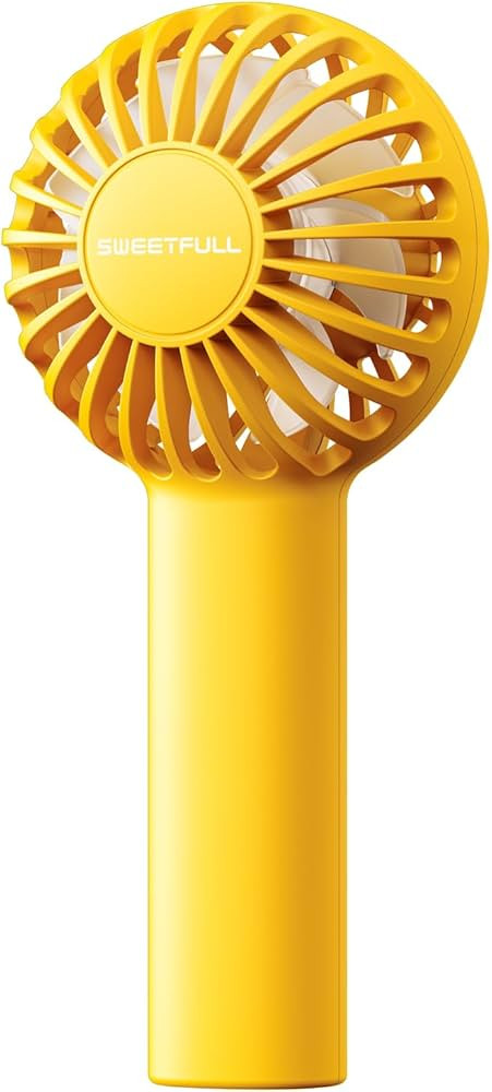 SWEETFULL Mini Portable Fan Powerful Handheld Fan Rechargeable,3 Speeds Personal Small Hand Fan f... | Amazon (US)