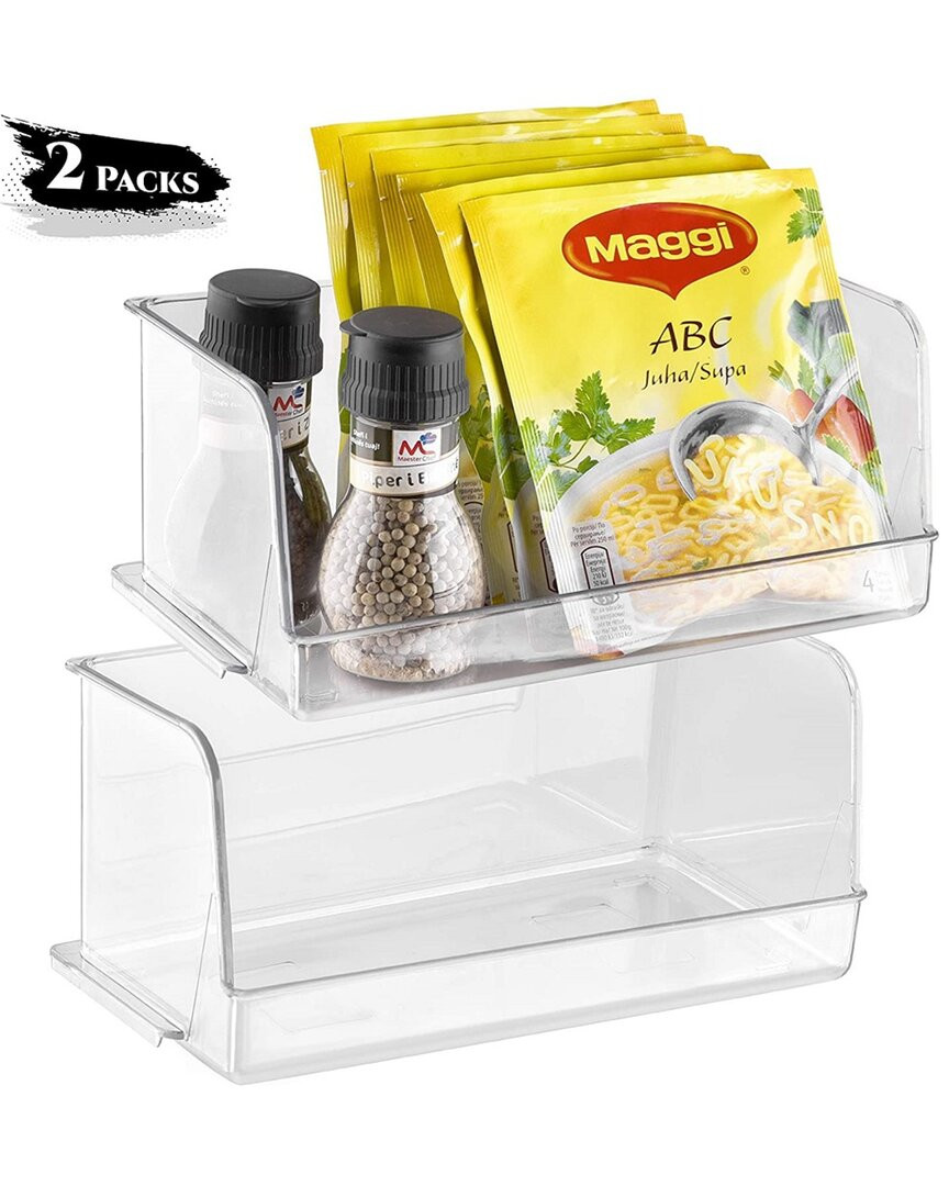 Sorbus 2pc Large Fridge Organizers | Gilt