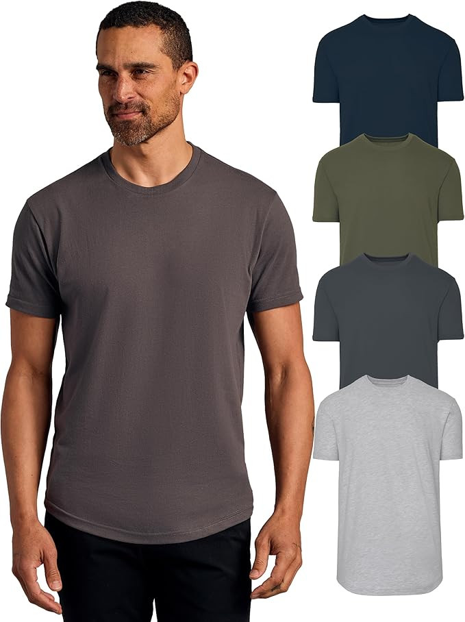 True Classic Mens T-Shirts – Curved Hem Tee Mens, Hipster Shirts for Men, Long Tail T Shirts fo... | Amazon (US)