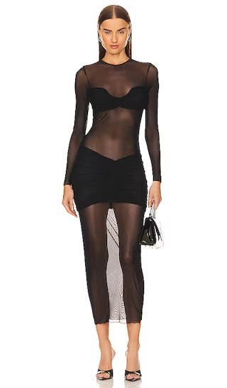 Ellie Dress | Black Mesh Dress Black Sheer Dress Sexy Wedding Guest Dress Sexy Dress Sexy Outfits | Revolve Clothing (Global)