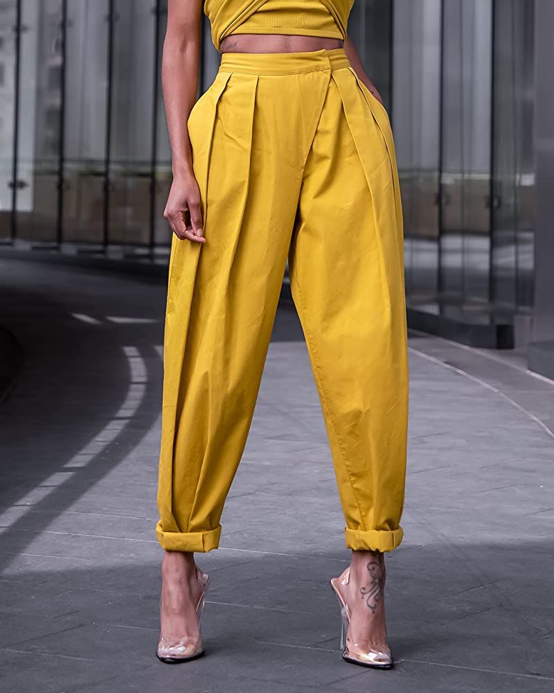 The Drop Women's Citronelle Sculpted Pleat Pull-on Pants by @signedblake | Amazon (US)