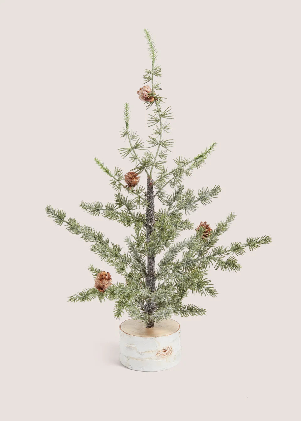 Medium Tree with Wooden Base (20cm x 20cm x 47cm) | Matalan (UK)