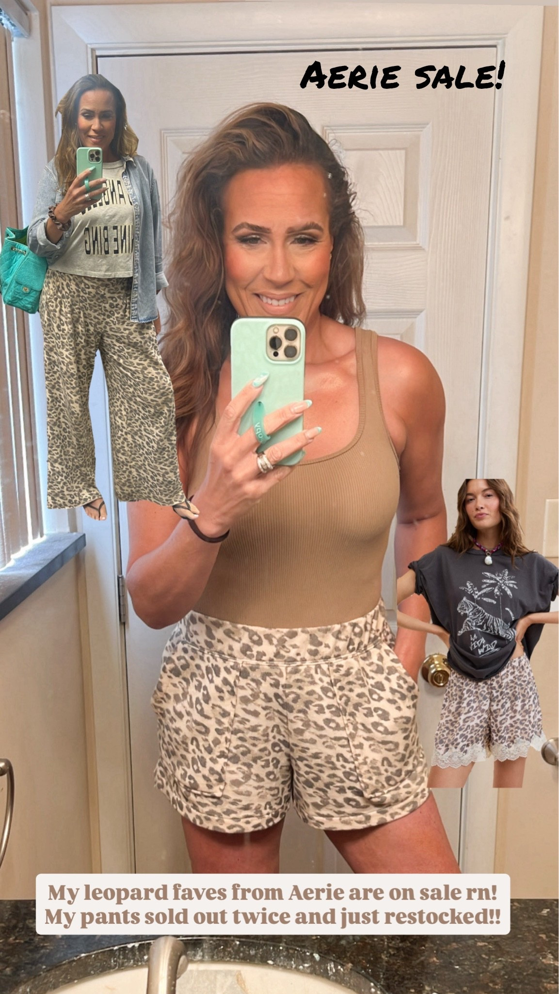 Aerie Sale! I love these leopard shorts! I also own and love the pants and satin lace shorts in the same leopard print (colorway is ‘Cake Batter’) They all come in multiple colors and they’re all on sale right now! @Aerie #LaidbackLuxeLife

Shorts: Small in ‘Cake Batter’ (on sale!)
Pants: Small Long in ‘Cake Batter’ (on sale!)

Hey Beautiful! Feel free to comment on this post if you have any questions! 🫶🏽

Follow me for more fashion finds, beauty faves, lifestyle, home decor, sales and more! So glad you’re here!! XO, Karma

#LTKootd #LTKmomlife #LTKSaleAlert