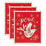 DII Swedish Dishcloth Cleaning Collection, 7.75 x 6.75, Peace 3 Count | Amazon (US)