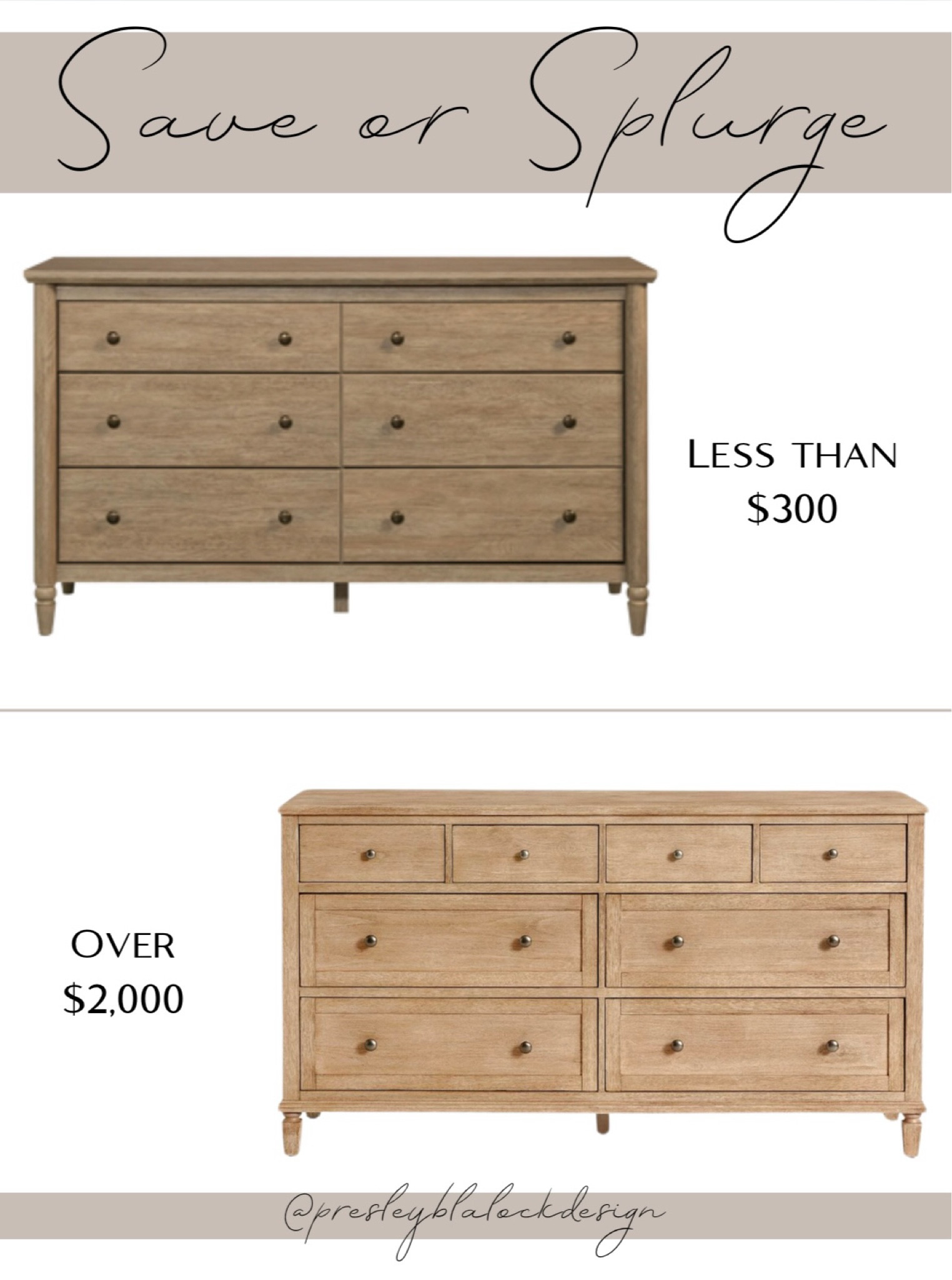 Save vs Splurge / Pottery Barn Dupe / Oak Dresser / Bedroom Dresser / Walmart Home / Home Finds / Look for Less / Save or Splurge Home / Sale Alert / Designer Favorites 

#LTKHome #LTKStyleTip #LTKSaleAlert