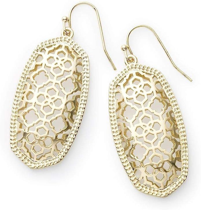 Kendra Scott Elle Drop Earrings for Women, Fashion Jewelry, Filigree, 14k Gold-Plated | Amazon (US)