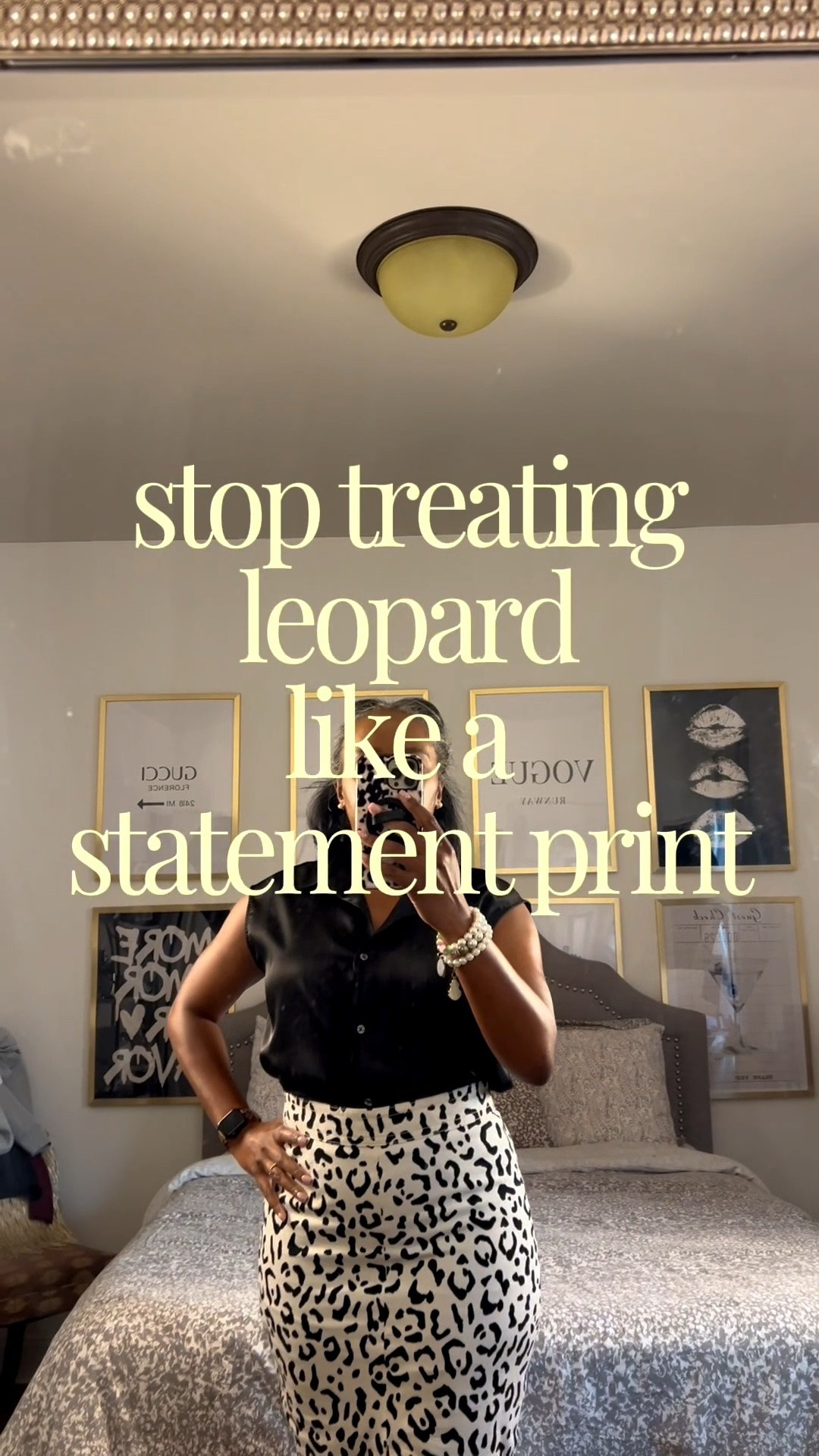 Leopard is a neutral. 🐆

And once you start treating it that way, it becomes one of the easiest prints in your wardrobe to style.

Today I paired a leopard pencil skirt with a simple black sleeveless button-down and neutral sandals. Nothing complicated—just a classic silhouette, a little print, and polish.

A lotta classic. A little charming. Always polished.

#LTKStyleTip #WorkwearStyle #LeopardPrint #ClassicStyle #PrettyPrimAndProper

#LTKOver40 #LTKWorkwear
