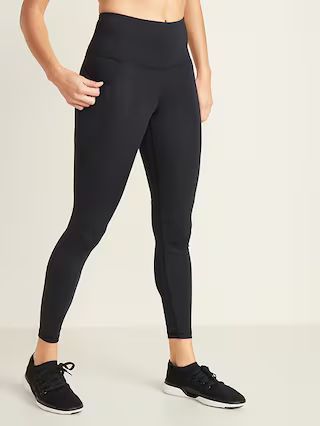 High-Waisted Elevate Powersoft 7/8-Length Side-Pocket Leggings For Women | Old Navy (US)