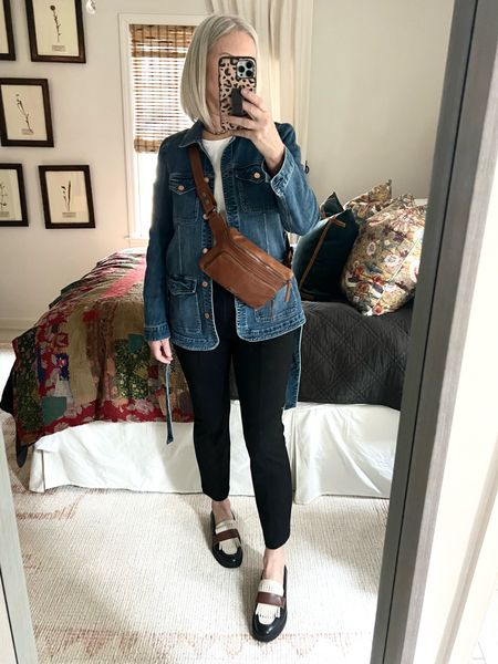 I picked 2 of these leather fanny packs last week and they are so convenient and easy to wear!