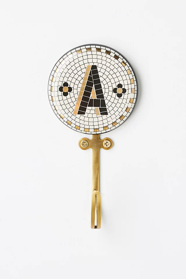 Bistro Tile Monogram Hook | Anthropologie (UK)