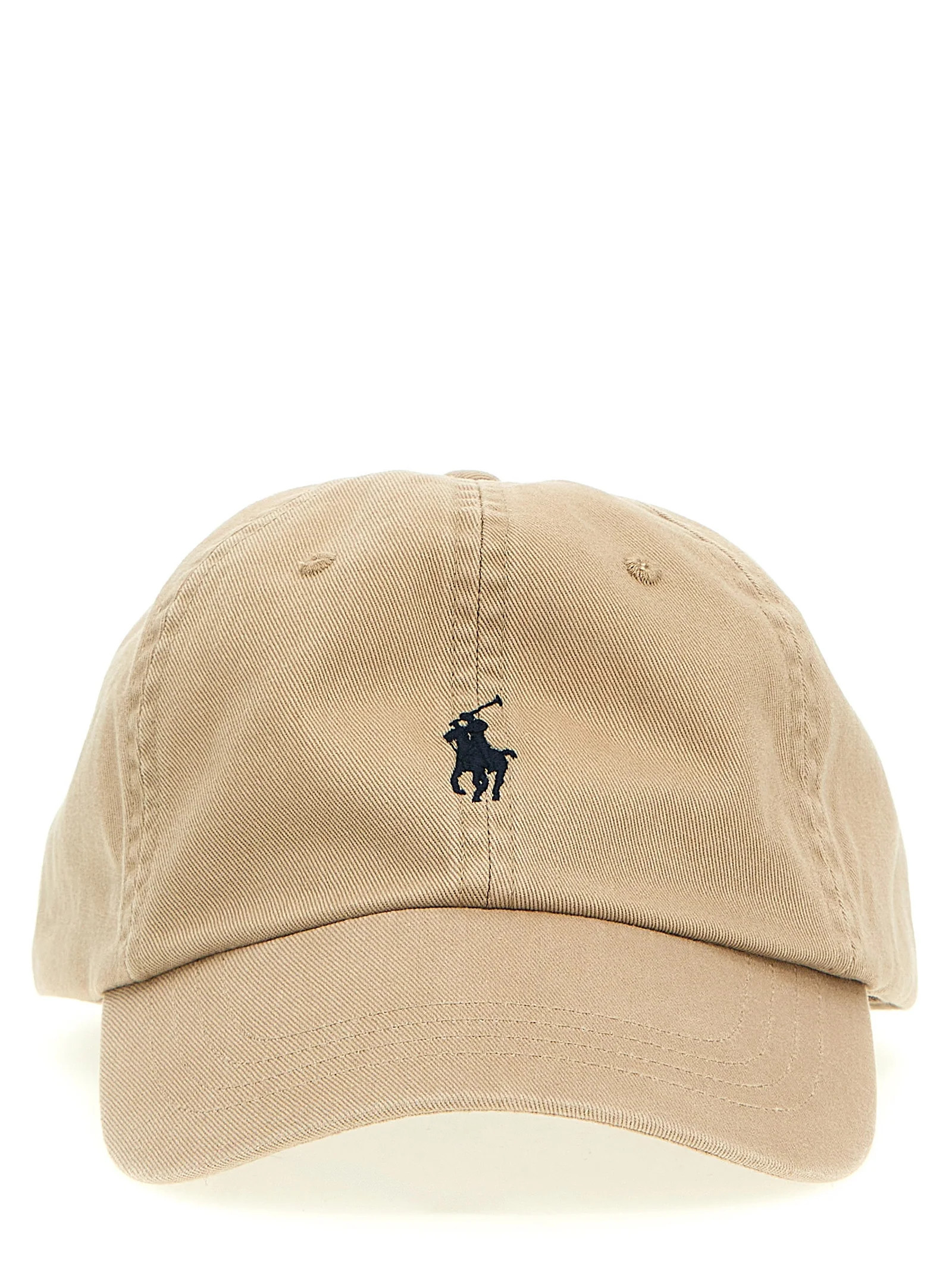 Polo Ralph Lauren-Logo Embroidery Cap Cappelli Beige-Uomo | Wanan Luxury (ES)