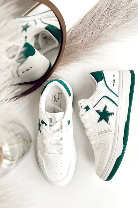 Cute casual green trendy star sneakers 

#LTKSeasonal #LTKfindsunder100 #LTKshoecrush