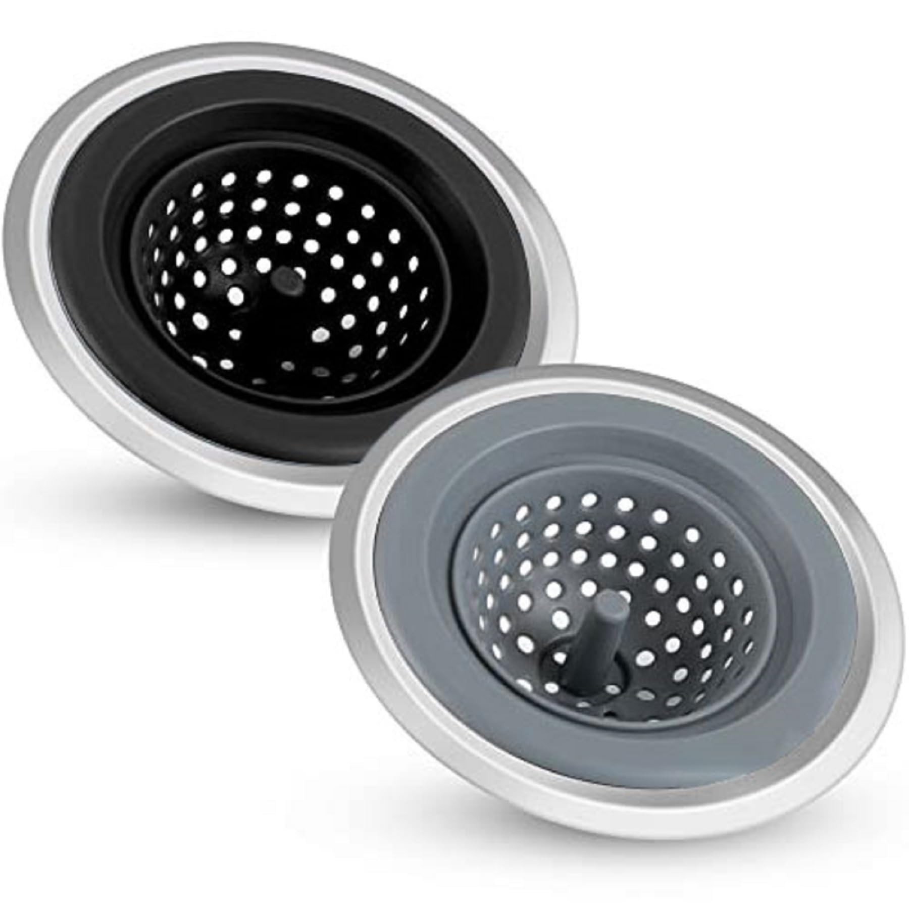2 Pcs Sink Strainer for Kitchen Sink Drain, Upgraded Kitchen Sink Strainer and Stopper with Plast... | Amazon (US)
