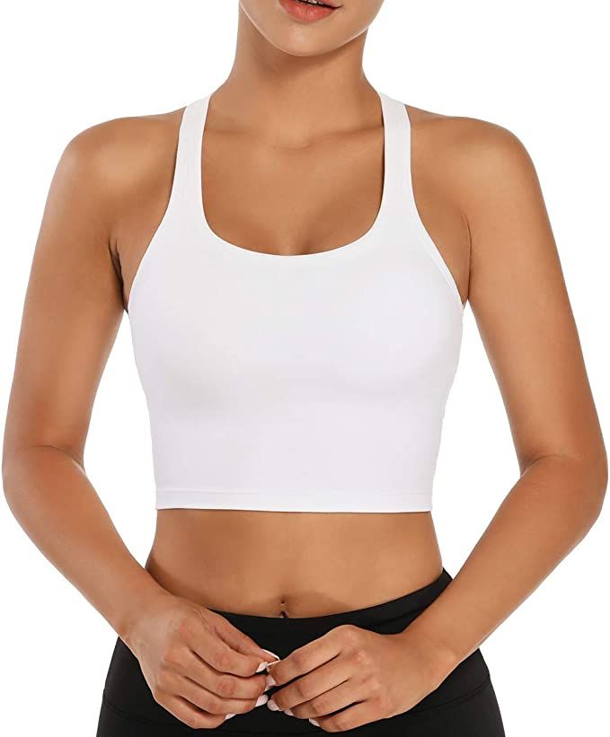 Nanomi Beauty Women Removable Padded Sports Bras Workout Running Yoga Tank Tops | Amazon (US)