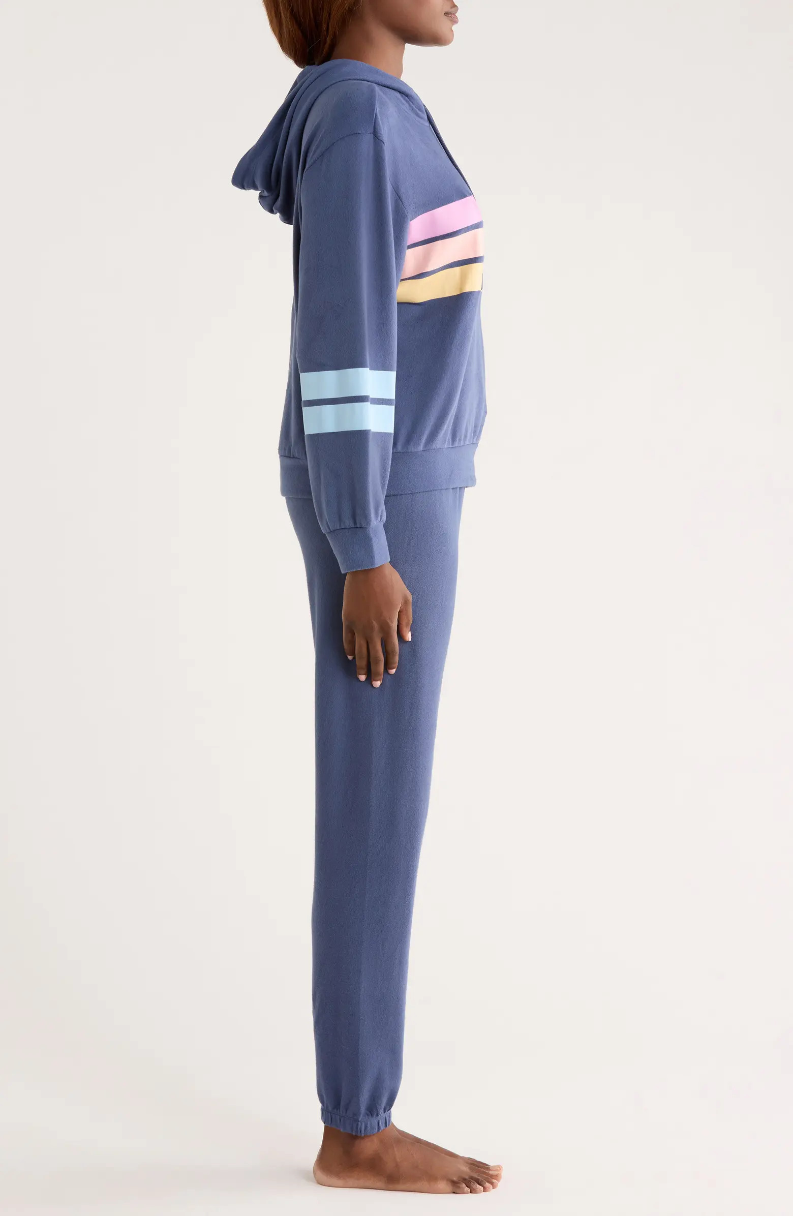 PJ Salvage Stripe Pajama Hoodie & Jogger Set | Nordstrom | Nordstrom