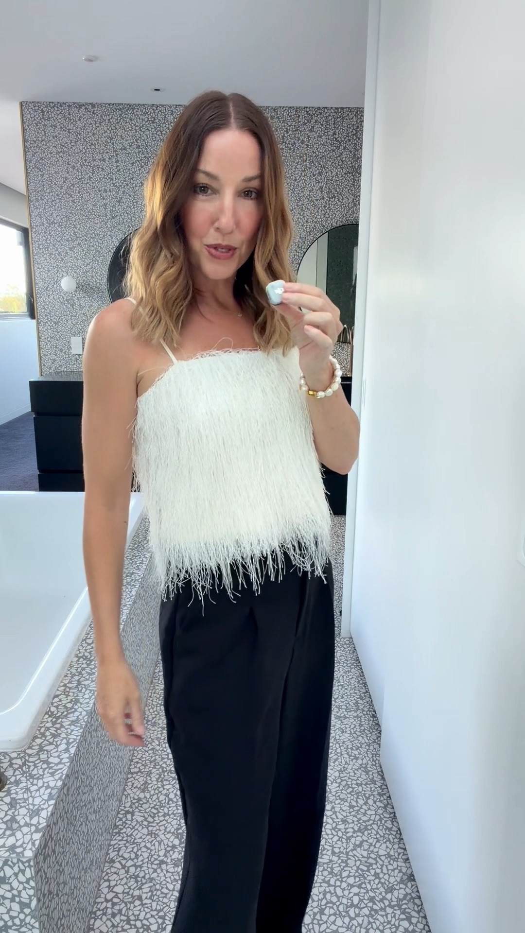 Party season is fast approaching ✨ and I LOVE this playful top. It’s fun, a little bit glam and such an easy way to dress up a simple pair of black pants. Linking the whole look here 🤍

#LTKfashion #LTKstyletip #LTKparty #PartyStyle