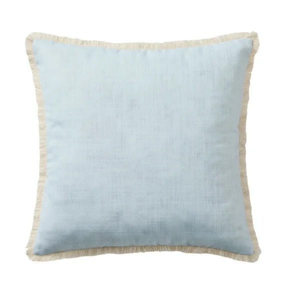My Texas House Blue Fringe 18" x 18" Outdoor Pillow | Walmart (US)