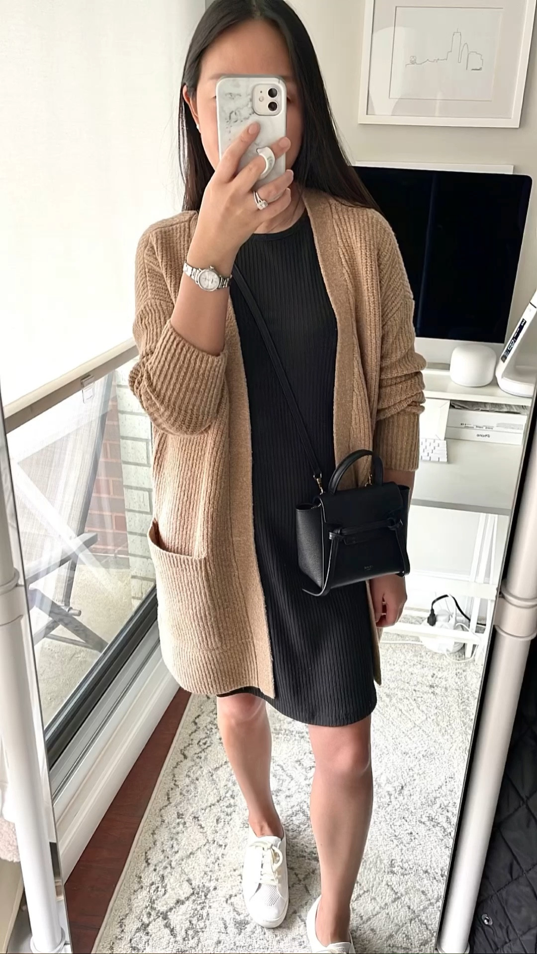 Gifted cardigan from Amazon Fashion shown in the camel heather color. Size XS in the cardigan is 33″ total length, 39″ across the bust with 22″ sleeves. 

The pockets are big and they can add bulk depending on where they hit if you’re taller or shorter. I love how cozy it is so I got it in camel and oatmeal since I prefer versatile neutrals but the cardigan is offered in 14 colors (rust heather would be a beautiful color for fall/winter). 

The material is 40% nylon, 33% acrylic, 25% wool and 2% elastane but I didn’t find it to be itchy due to the lower percentage of wool. 

I haven’t washed it yet but the care instructions are hand wash with a mild detergent and do not dry clean.

#LTKunder50 #LTKSeasonal #LTKunder100