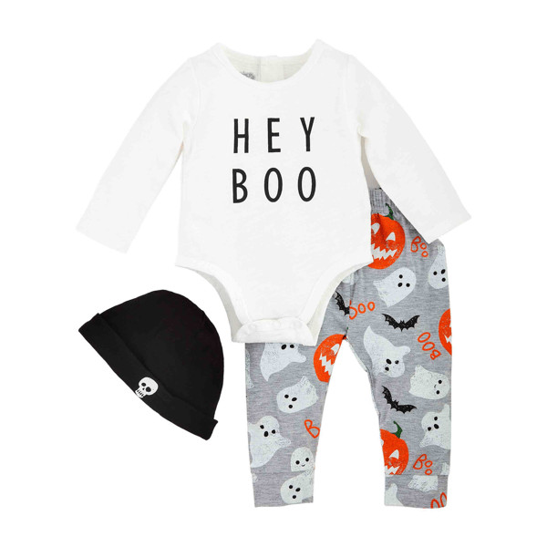 Hey Boo Baby Bodysuit Set | Mud Pie