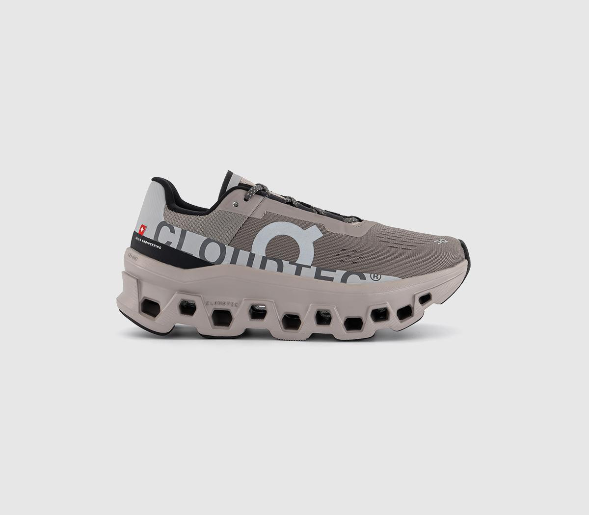On Running Ladies Grey Cloudmonster Trainers, Size: 4 | Office Shoes (UK)