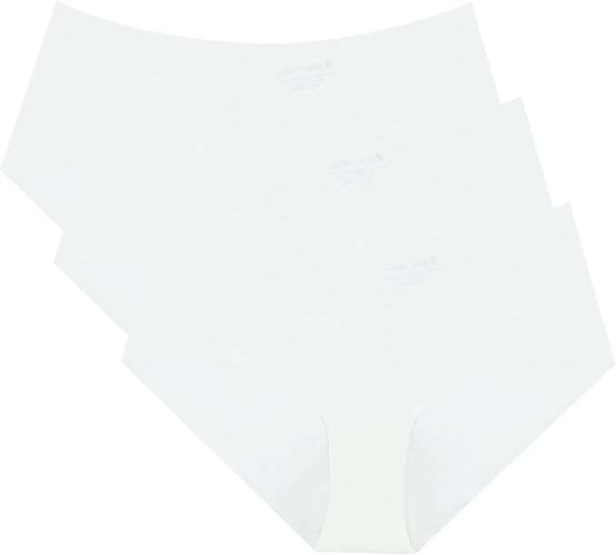 WANDER Womens Seamless Underwear No Show Cool Stretch Hipster Panties Low No Panty Line 3 Pack | Amazon (US)