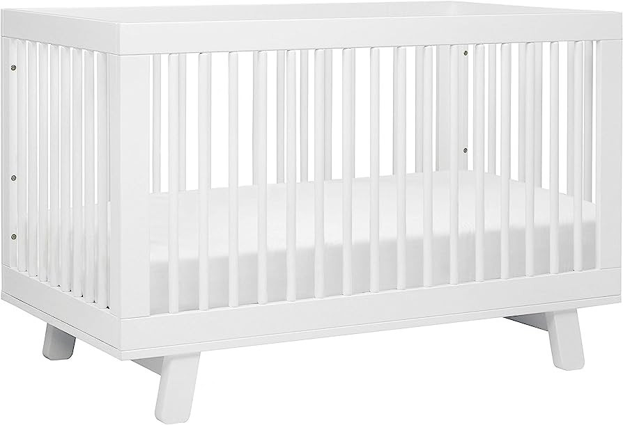 Babyletto Hudson 3-in-1 Convertible Crib with Toddler Bed Conversion Kit in White, Greenguard Gol... | Amazon (US)