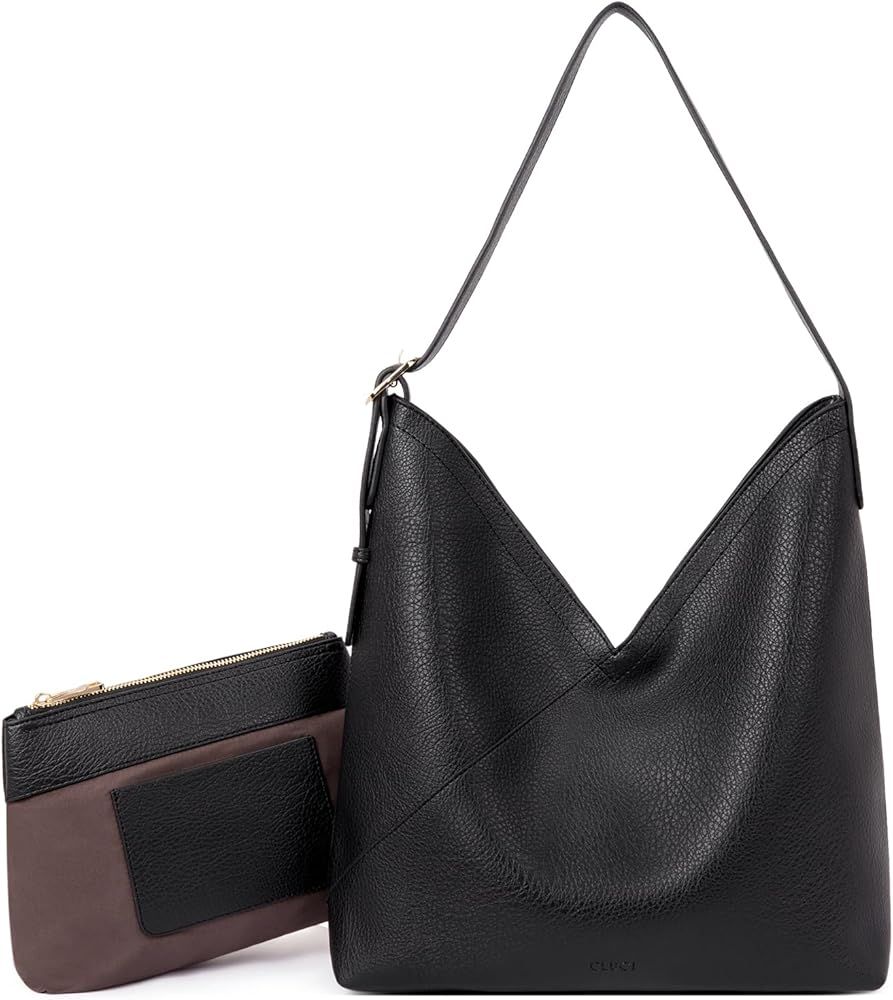 CLUCI Purses for Women Tote Handbags Vegan Leather Hobo Bags Fashion Large Ladies Shoulder Bag | Amazon (US)