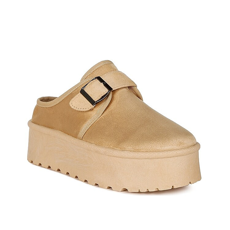 London Rag Ryeson Platform Slipper | Women's | Beige | Size 7 | Clogs | Slippers | Platform | DSW