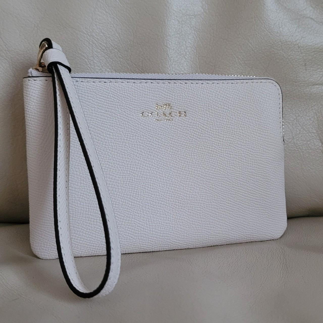 Coach Women's Wallets - White/Gold | Depop US