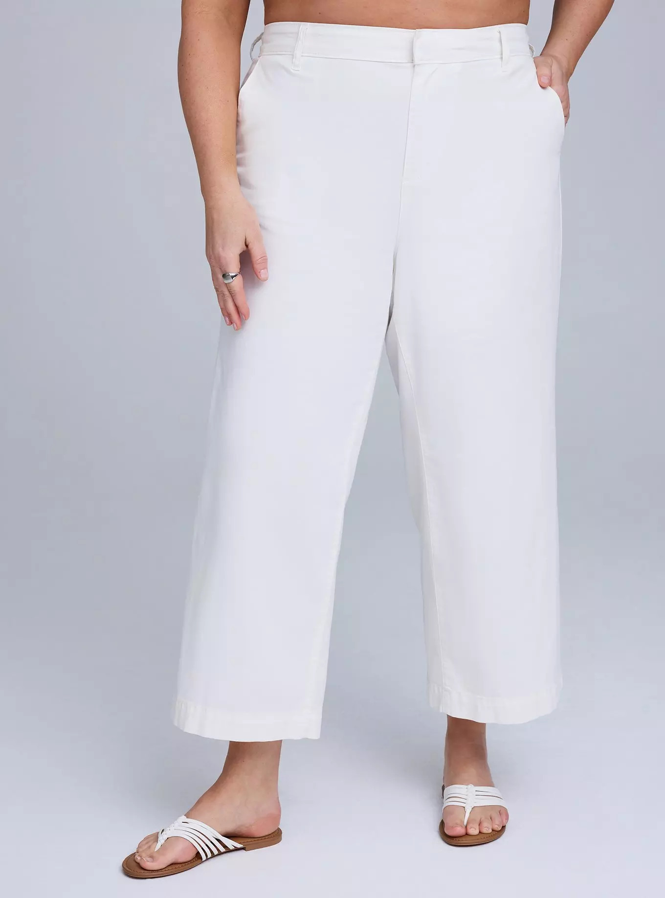 Belle Isle Wide-Leg Ankle Trouser | Torrid (US & Canada)