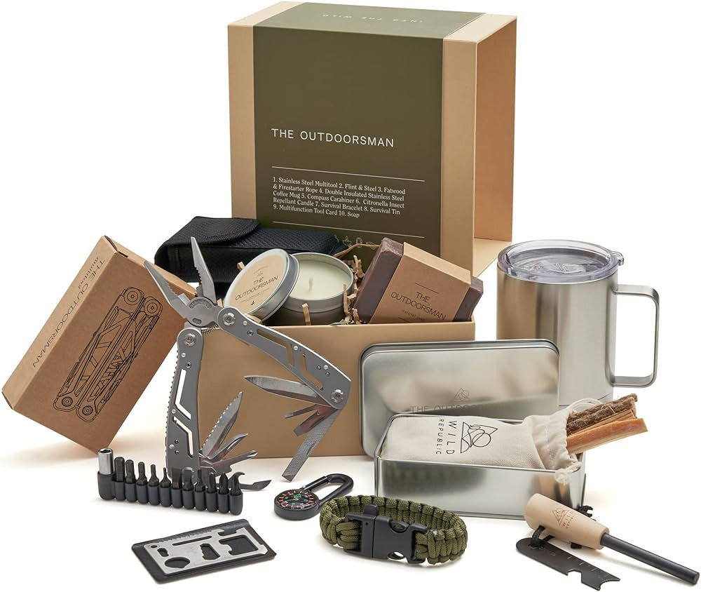 Amazon.com : The Outdoorsman Gift Box | Camping Gifts for Men | Gift Box for Men | Gift Box for M... | Amazon (US)