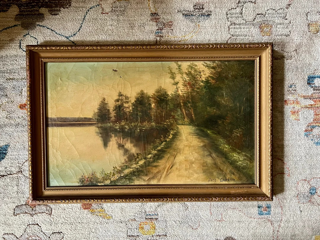 Antique 20th Century Landscape Oil Painting by Maine Artist Grace Anderson; Vintage New England P... | Etsy (US)