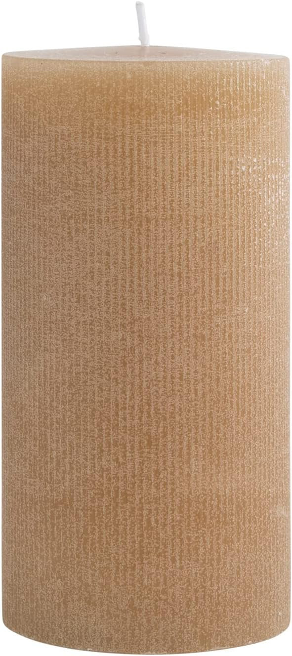 Creative Co-Op Unscented Pleated Pillar Candle | Amazon (US)