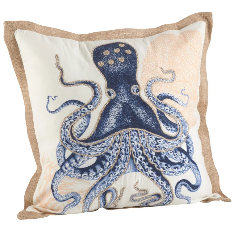Aloisia Octopus Square Cotton Pillow Cover & Insert | Wayfair North America