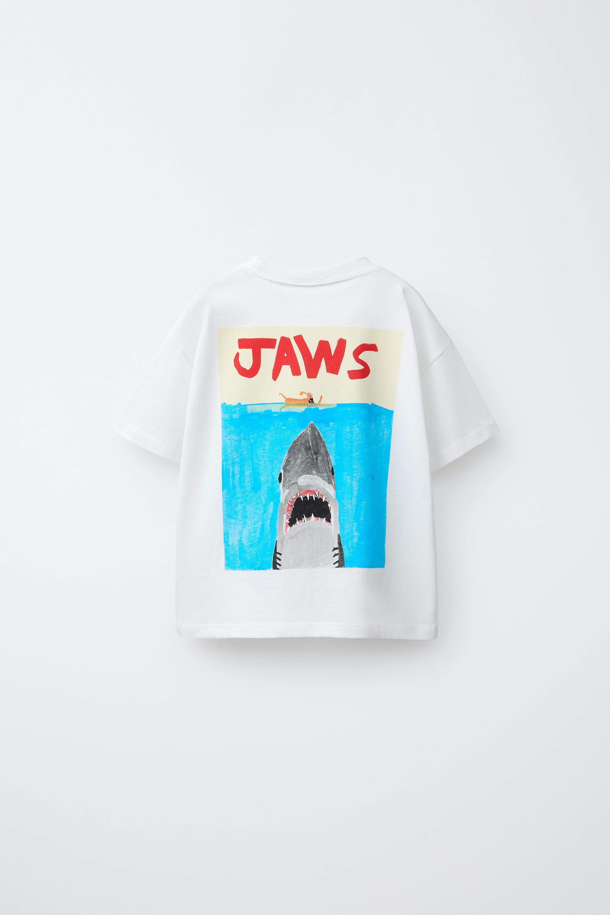 JAWS© X DYLAN´S T-SHIRT CLUB X ZARA ILLUSTRATED T-SHIRT | Zara US