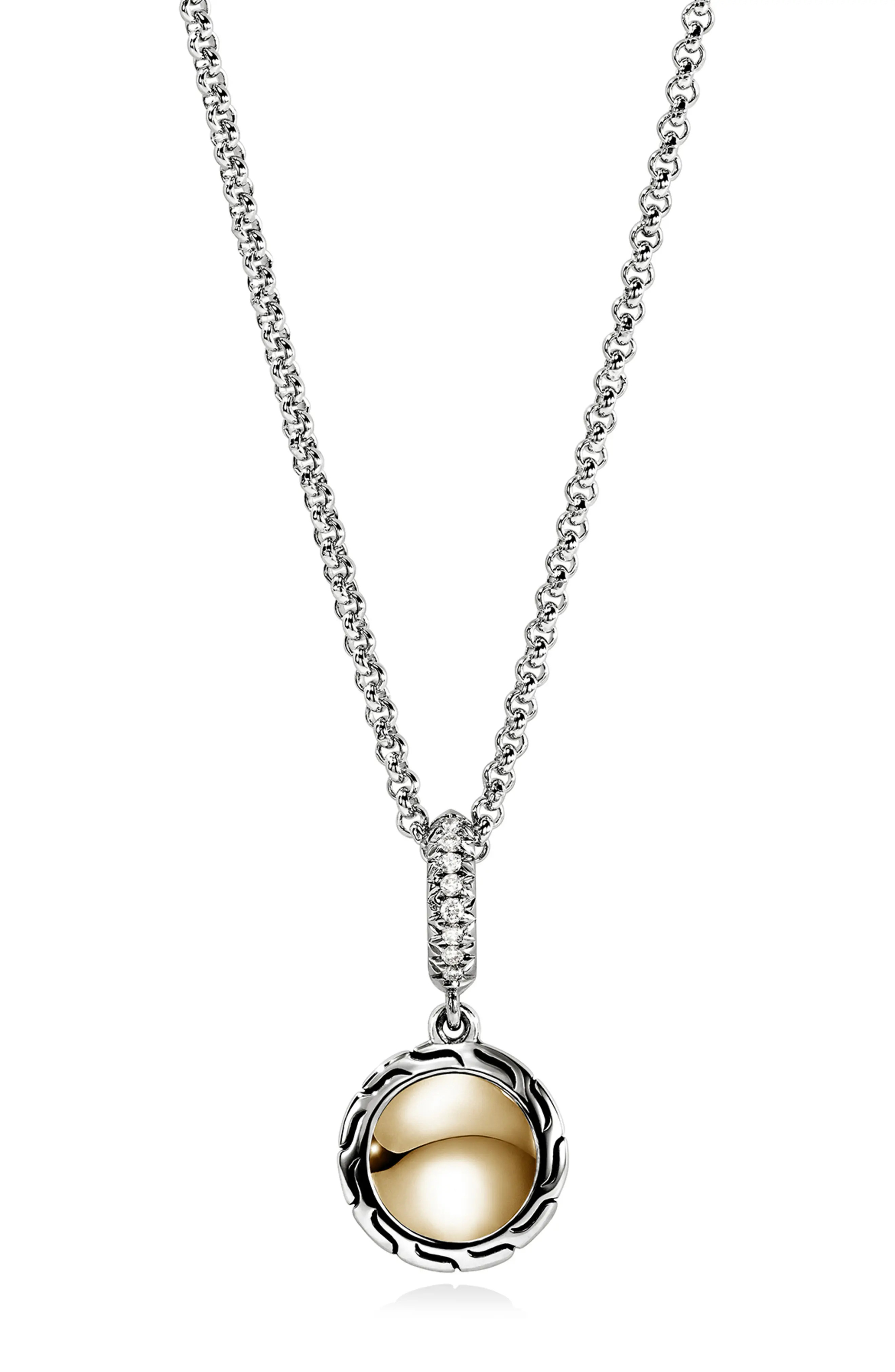 John Hardy JH Essential Pendant Necklace, Diamonds, 1.5mm (Women) | Nordstrom | Nordstrom