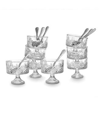 Godinger Dublin Collection Crystal 16-Pc. Trifle Tasting Set | Macy's