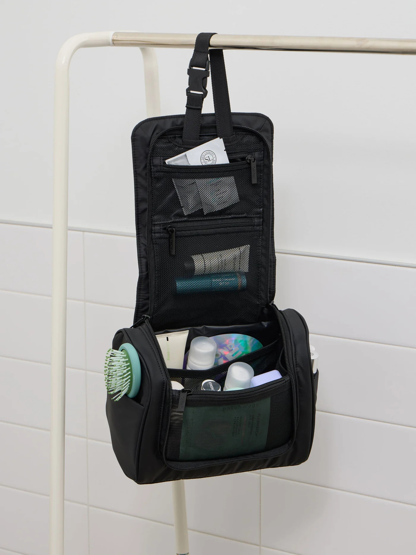 Luka Hanging Toiletry Bag in Matte Black | CALPAK