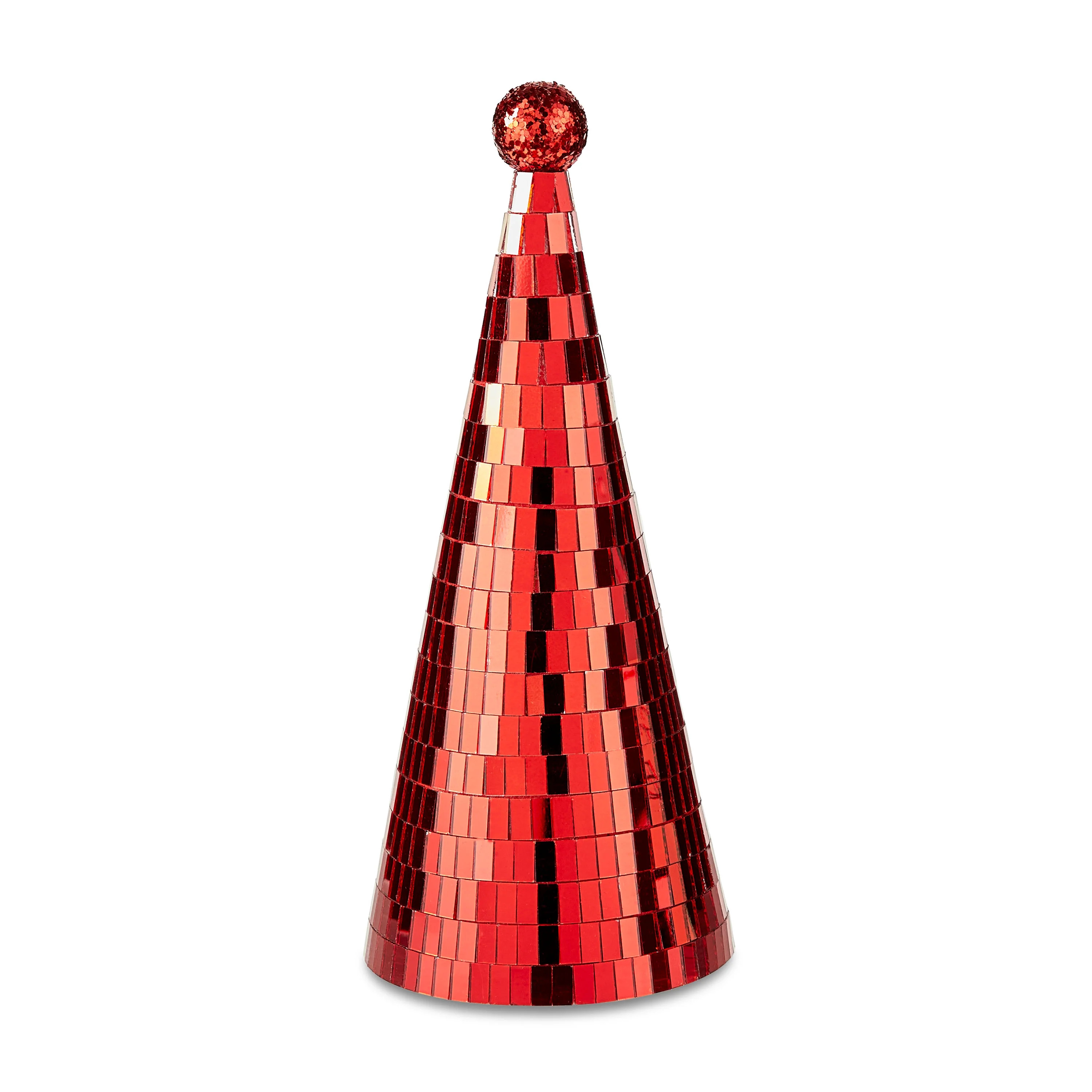 Red Disco Ball Christmas Tree Tabletop Decor, 9 in, by Holiday Time | Walmart (US)