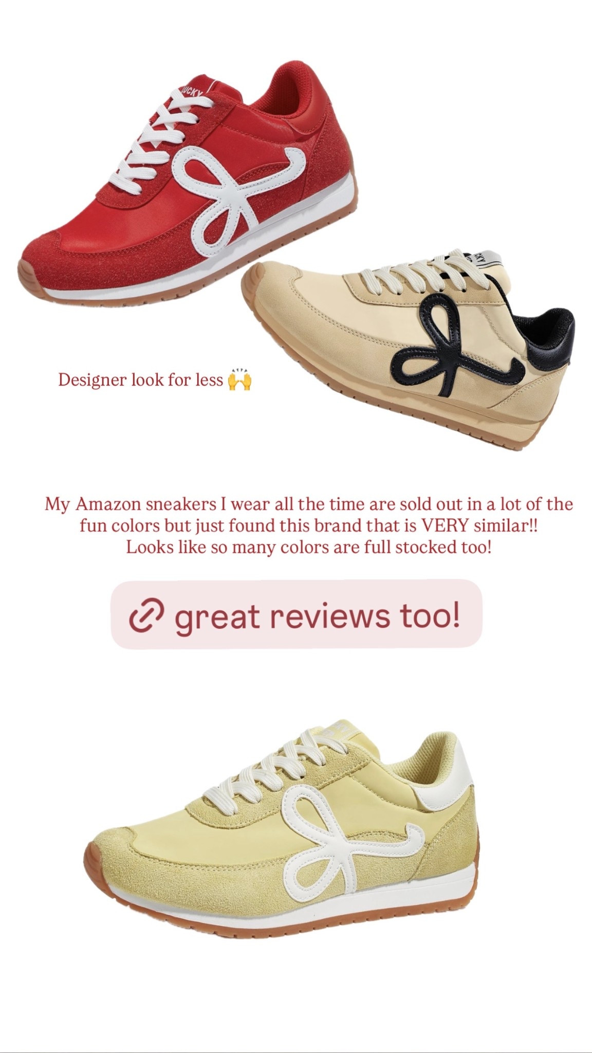 Similar Amazon sneakers!  Love the colors! 

#LTKfitnessgoals #LTKmomlife #LTKootd