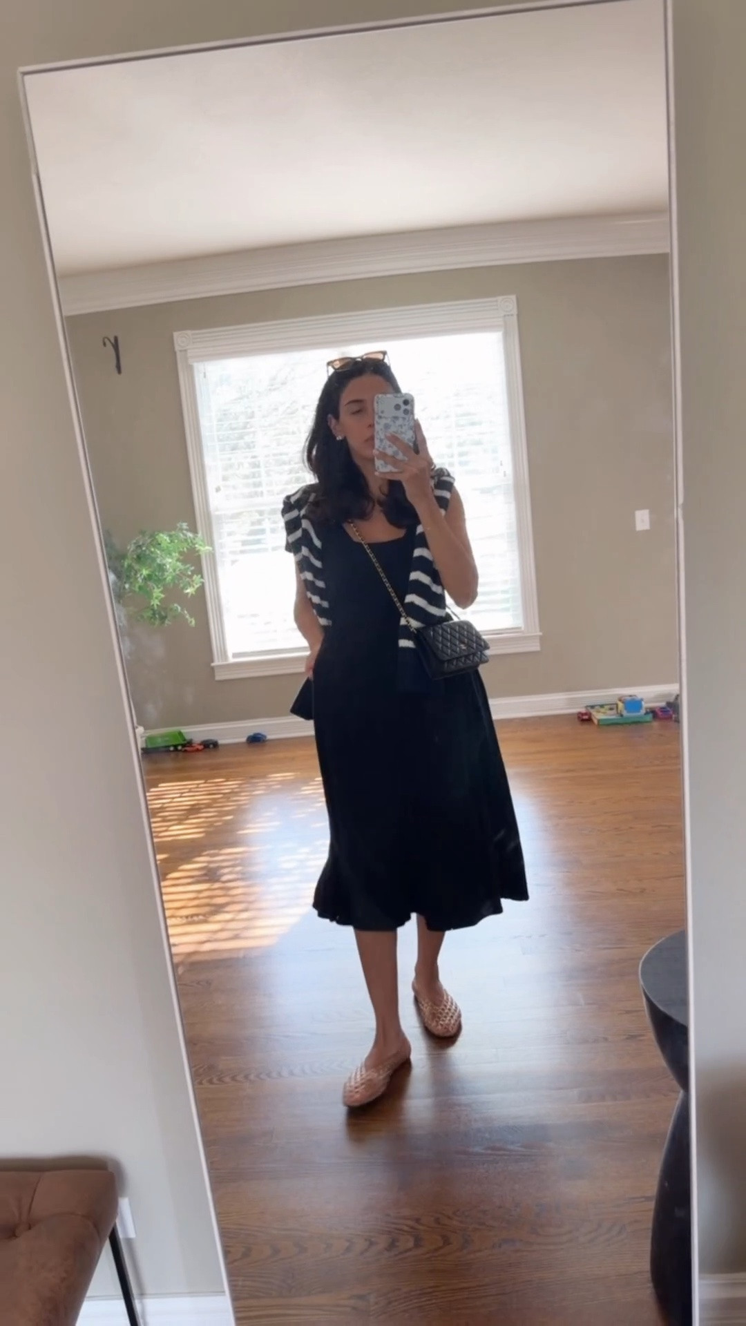 School drop off / errands outfit
Love this black dress! It’s flowy, super comfortable and versatile! I’m wearing a size Small

#LTKgrwm #LTKSeasonal #LTKOver40