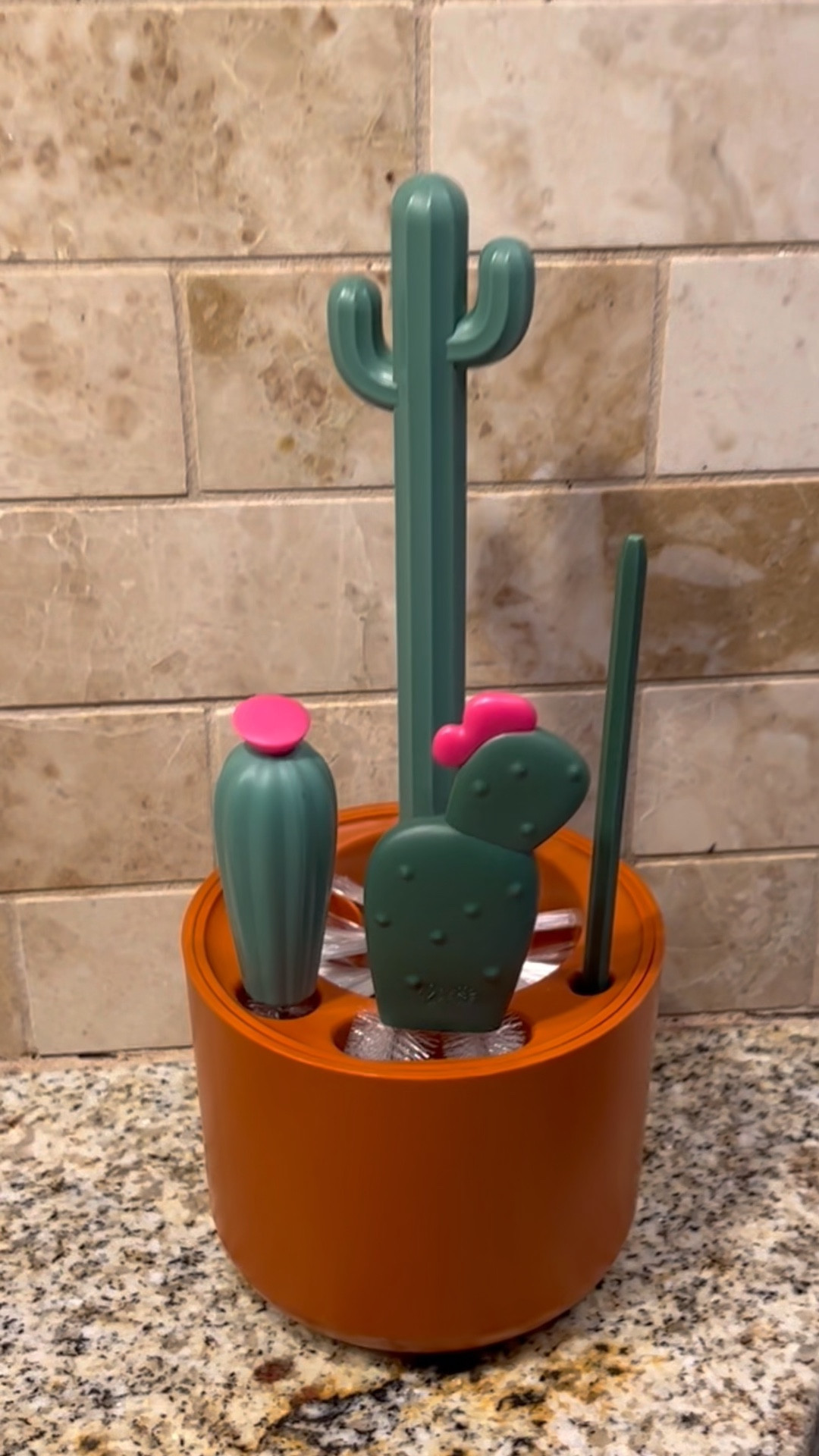 Boon Cacti Bottle Cleaning Brush Set - Green : Target