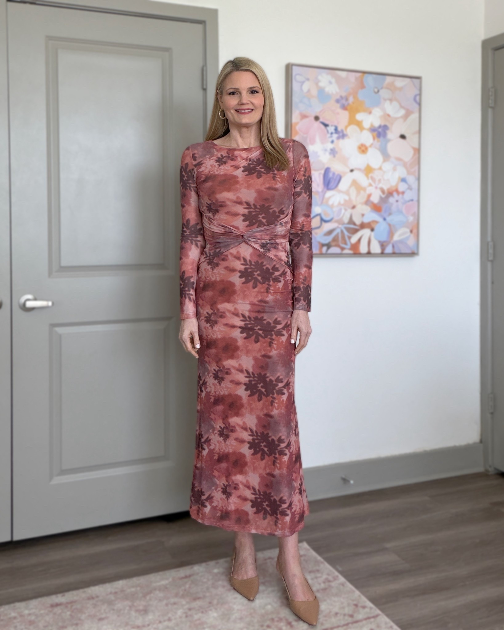 Pretty maxi mesh dress with stretch! Petal and Pup. Wearing size small. Fits true to size. Good for Spring date night!

#LTKTall #LTKOver40 #LTKootd